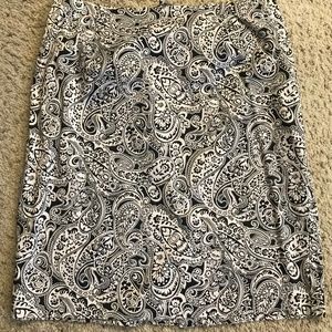 Black and White Talbots Skirt - Size 18W
